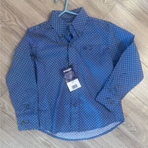 Wrangler Blue Diamond Print Shirt